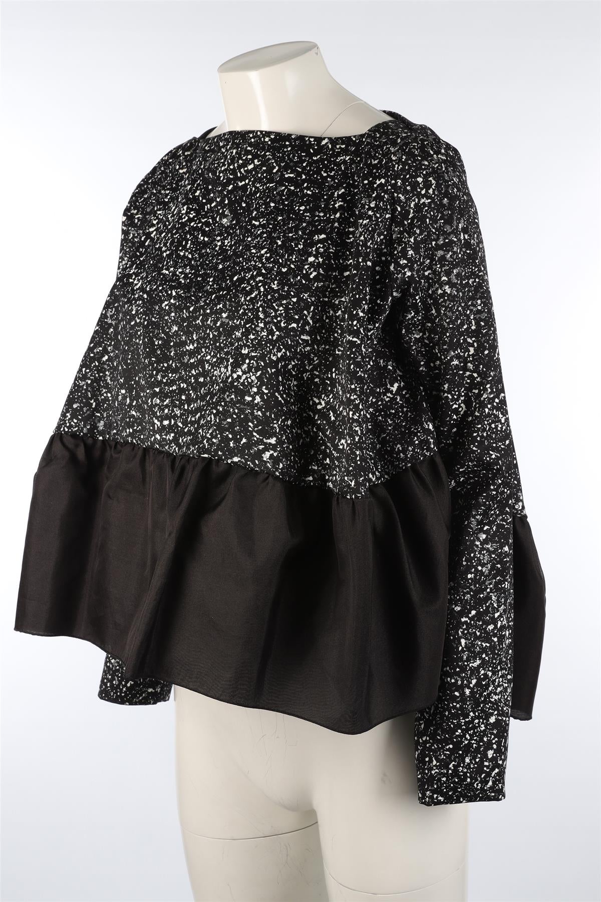 ANTONIO BERARDI BLACK WOOL TOP IT 40 UK 8