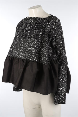 ANTONIO BERARDI BLACK WOOL TOP IT 40 UK 8