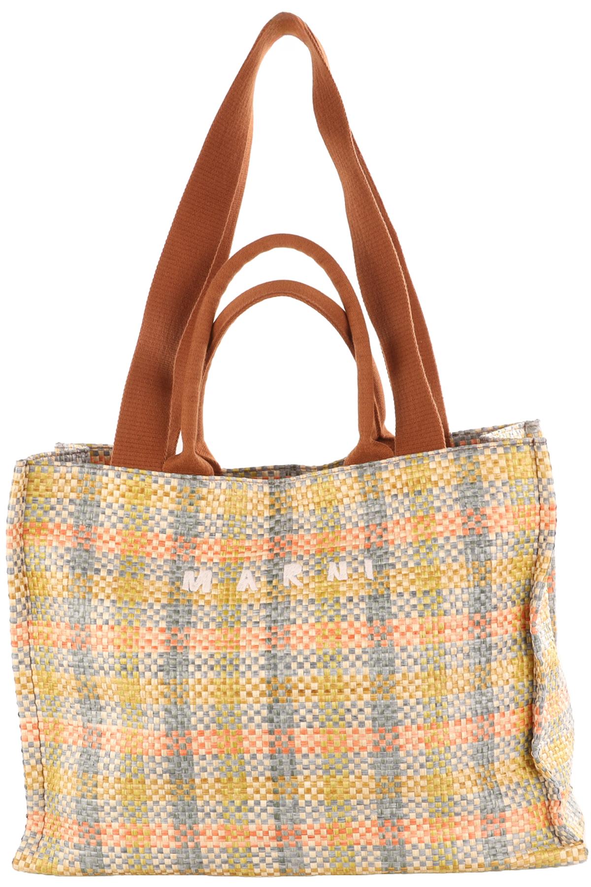 MARNI MULTI RAFFIA TOTE BAG
