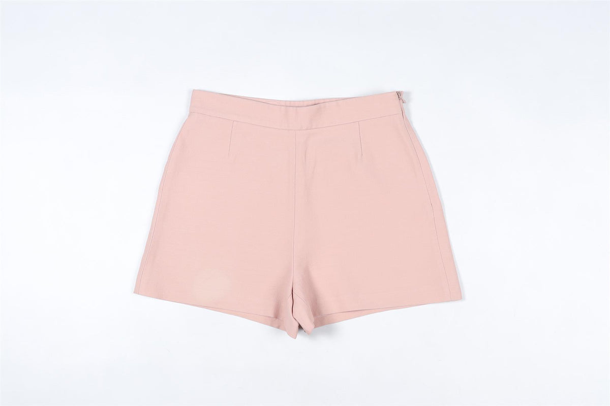 VALENTINO PINK WOOL SHORTS SMALL