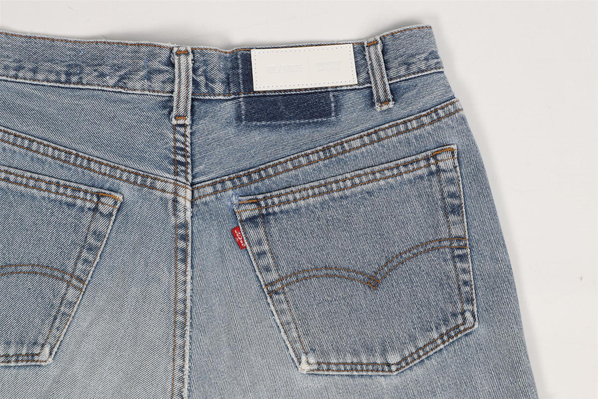 RE/DONE HIGH RISE DENIM SHORTS W27 UK 8-10