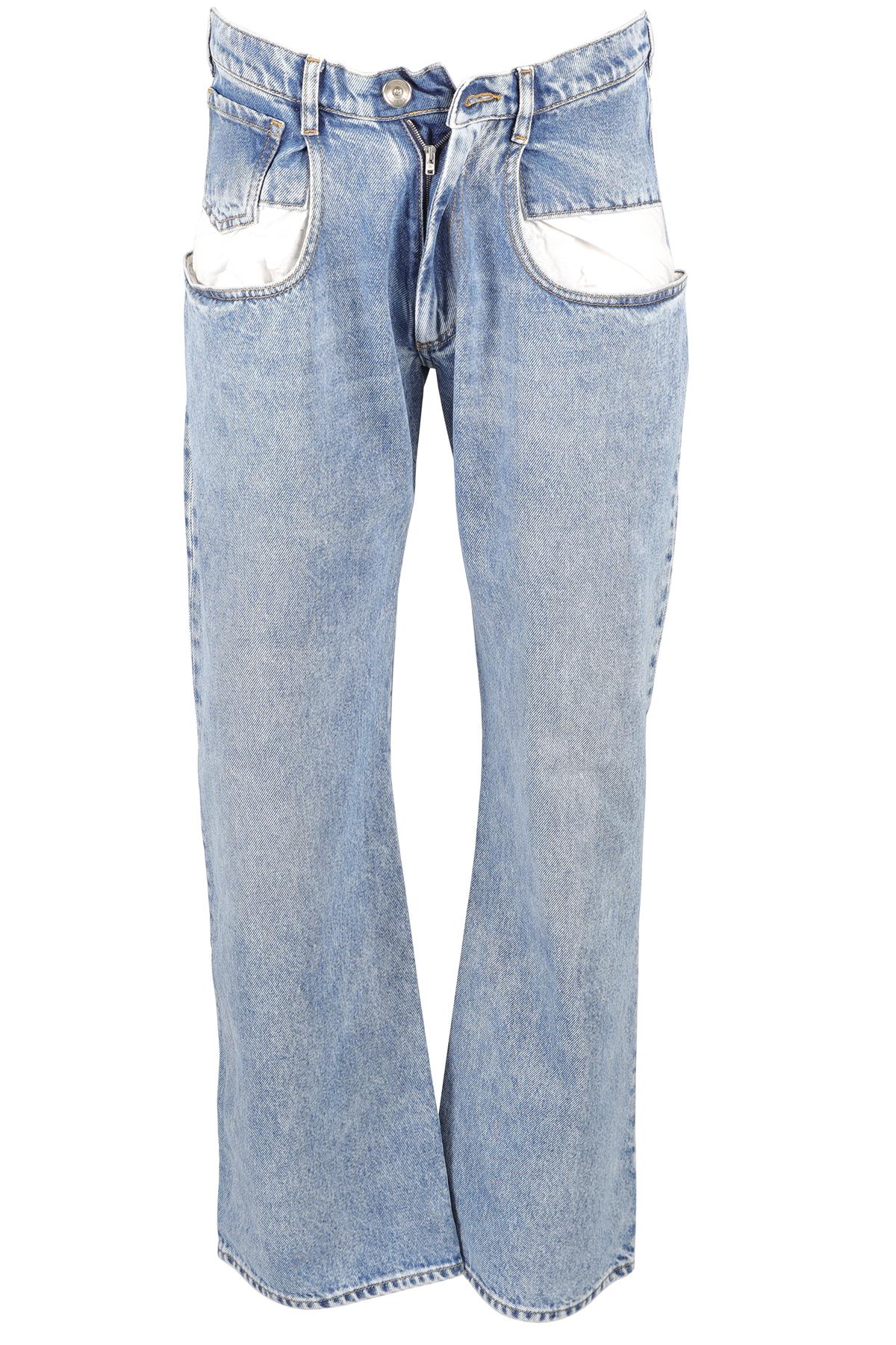 MAISON MARGIELA BLUE HIGH RISE STRAIGHT LEG JEANS IT 40 UK 8