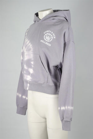 SPORTY & RICH PURPLE COTTON HOODIE LARGE