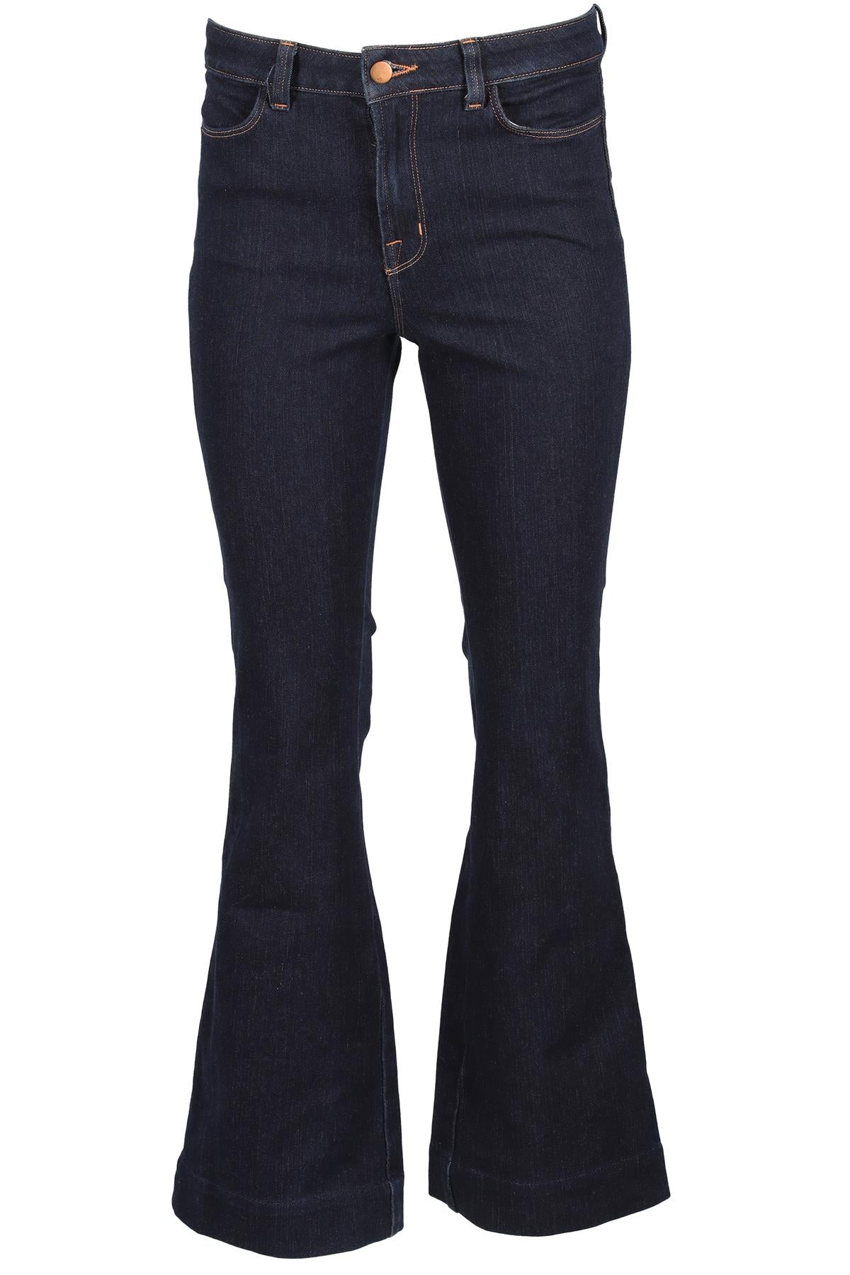 J BRAND BLUE HIGH RISE FLARED JEANS W29 UK 10-12