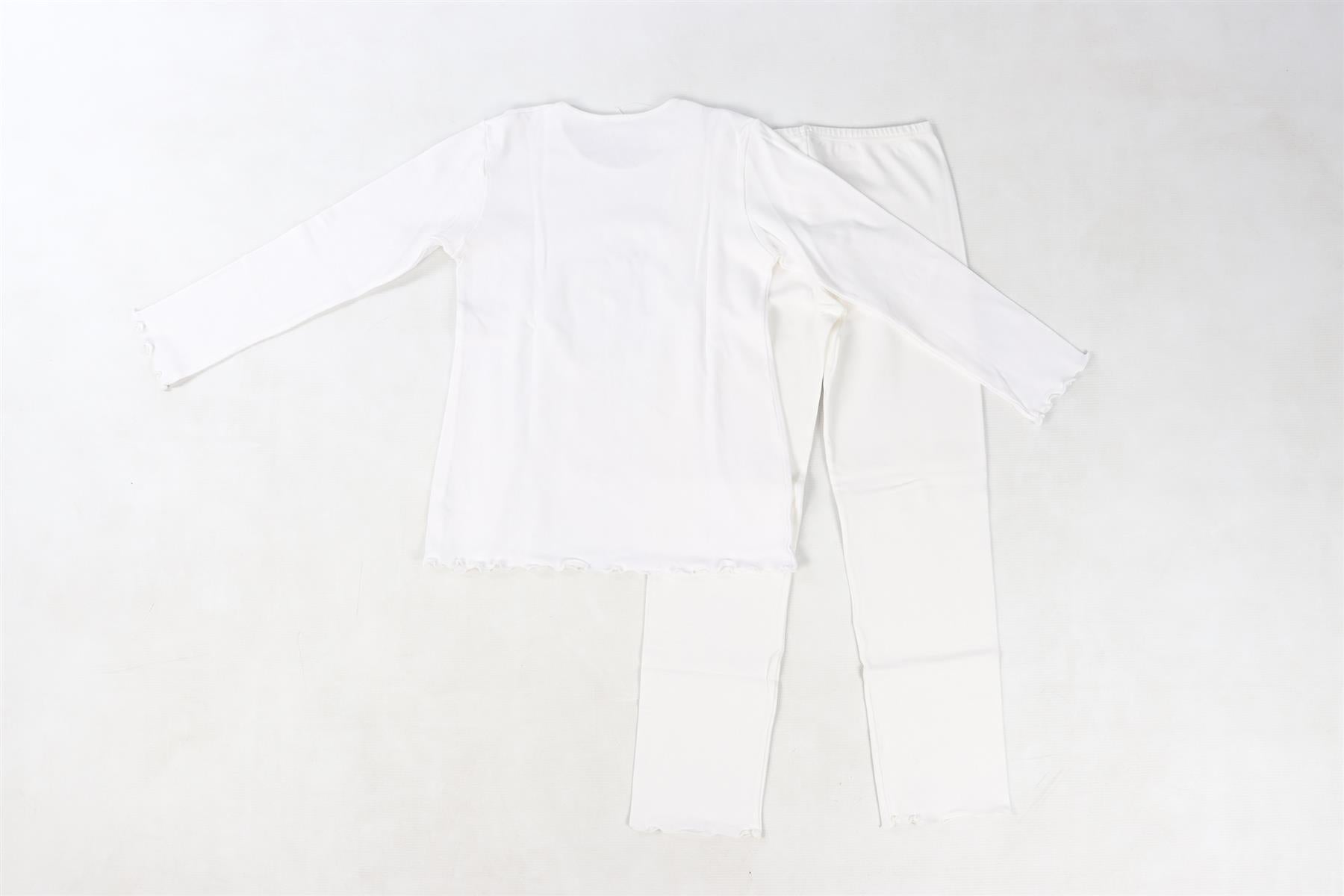LA PERLA WHITE KIDS GIRLS PYJAMA SET 12 YEARS
