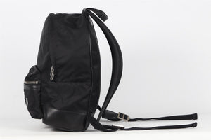 AMIRI BLACK NYLON AND LEATHER BACKPACK