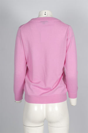 J. CREW PINK WOOL SWEATER MEDIUM
