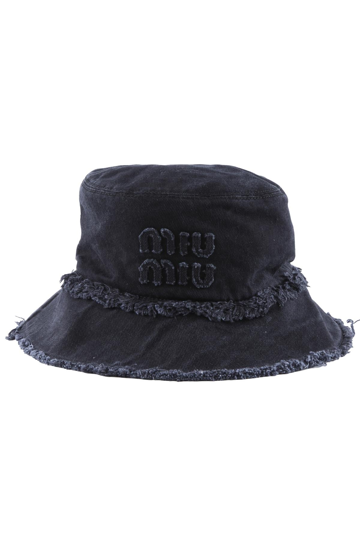 Black Denim Bucket Hat