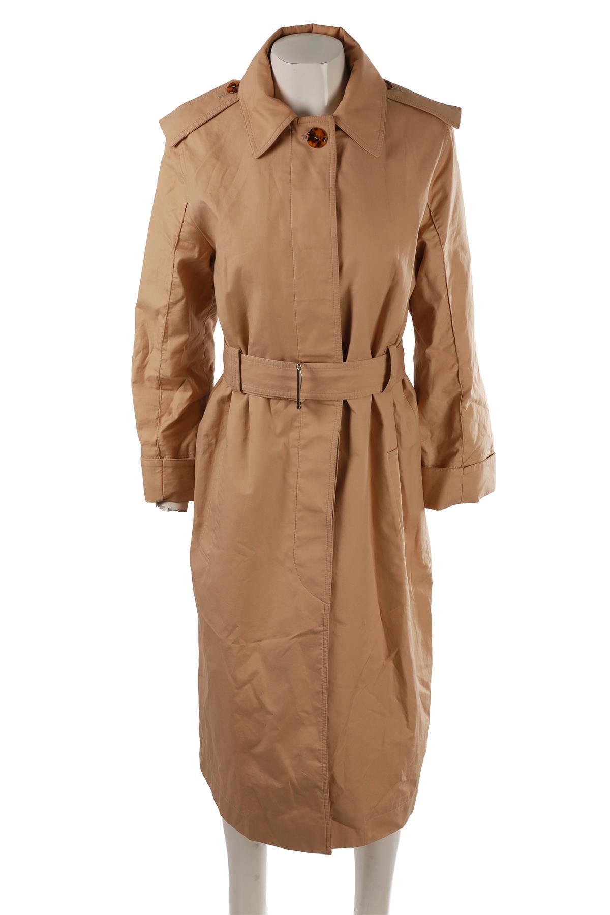 BEIGE COTTON TRENCH COAT