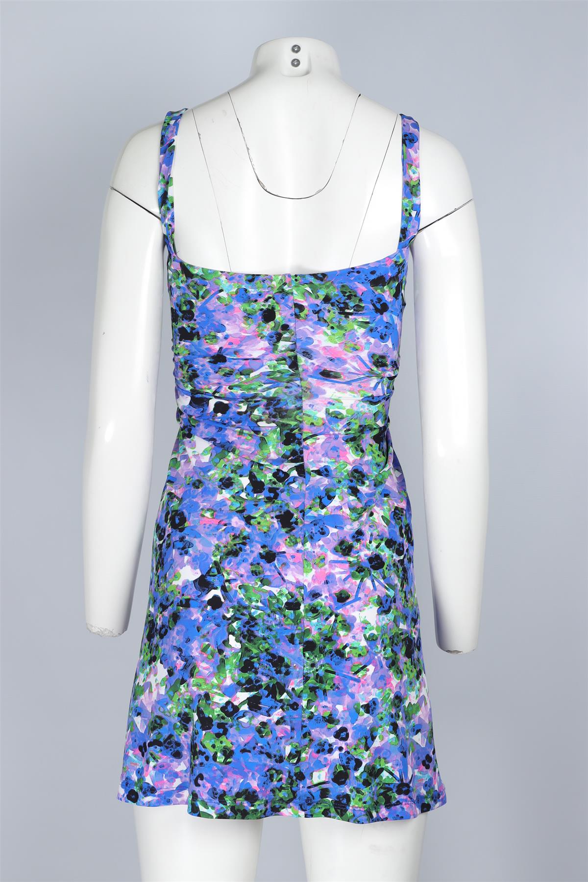 ROBERTO CAVALLI MULTI SILK MINI DRESS IT 38 UK 6