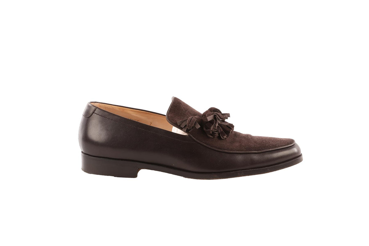 MR.HARE BROWN MEN'S SUEDE LOAFERS EU 41 UK 8 US 11
