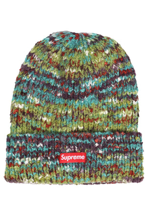 SUPREME GREEN KNIT BEANIE ONE SIZE