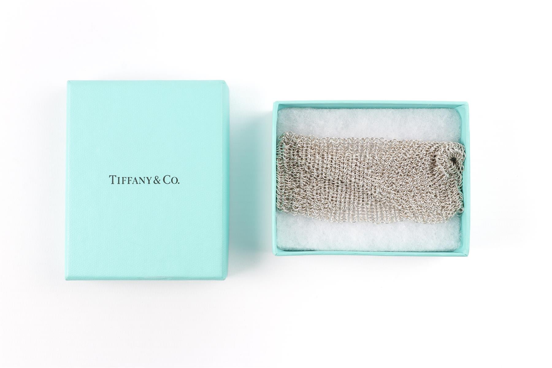 TIFFANY & CO. + ELSA PERETTI STERLING SILVER CHAINMAIL BRACELET