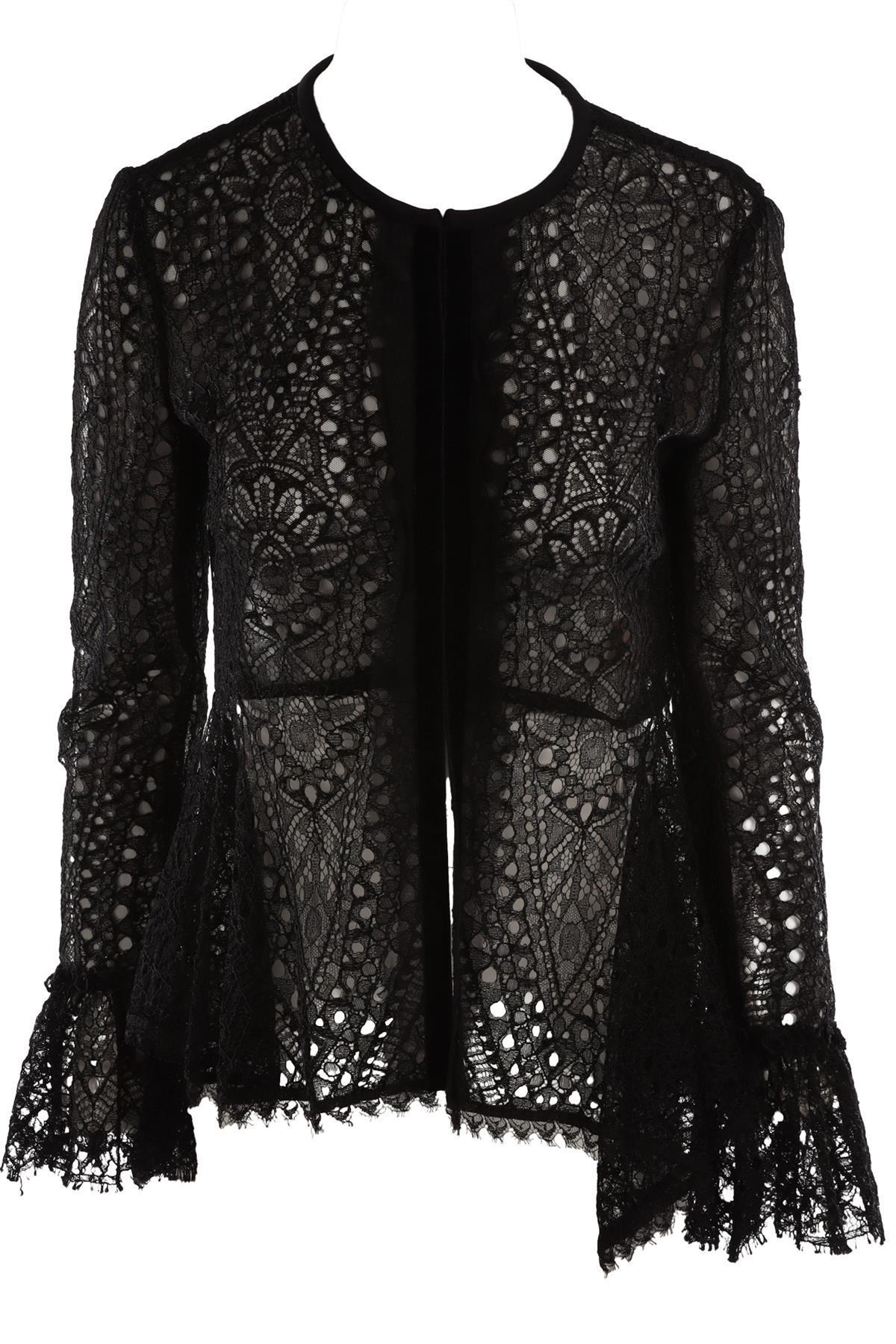 EMILIO PUCCI BLACK LACE JACKET IT 40 UK 8