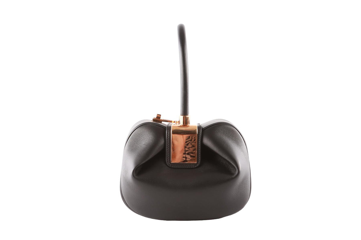 GABRIELA HEARST BLACK NINA LEATHER TOTE BAG