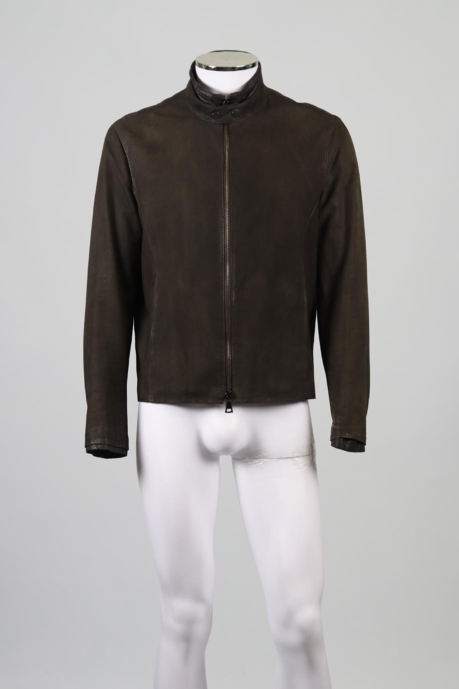 JOHN VARVATOS MEN'S SUEDE JACKET IT 50 UK 40 FR 50