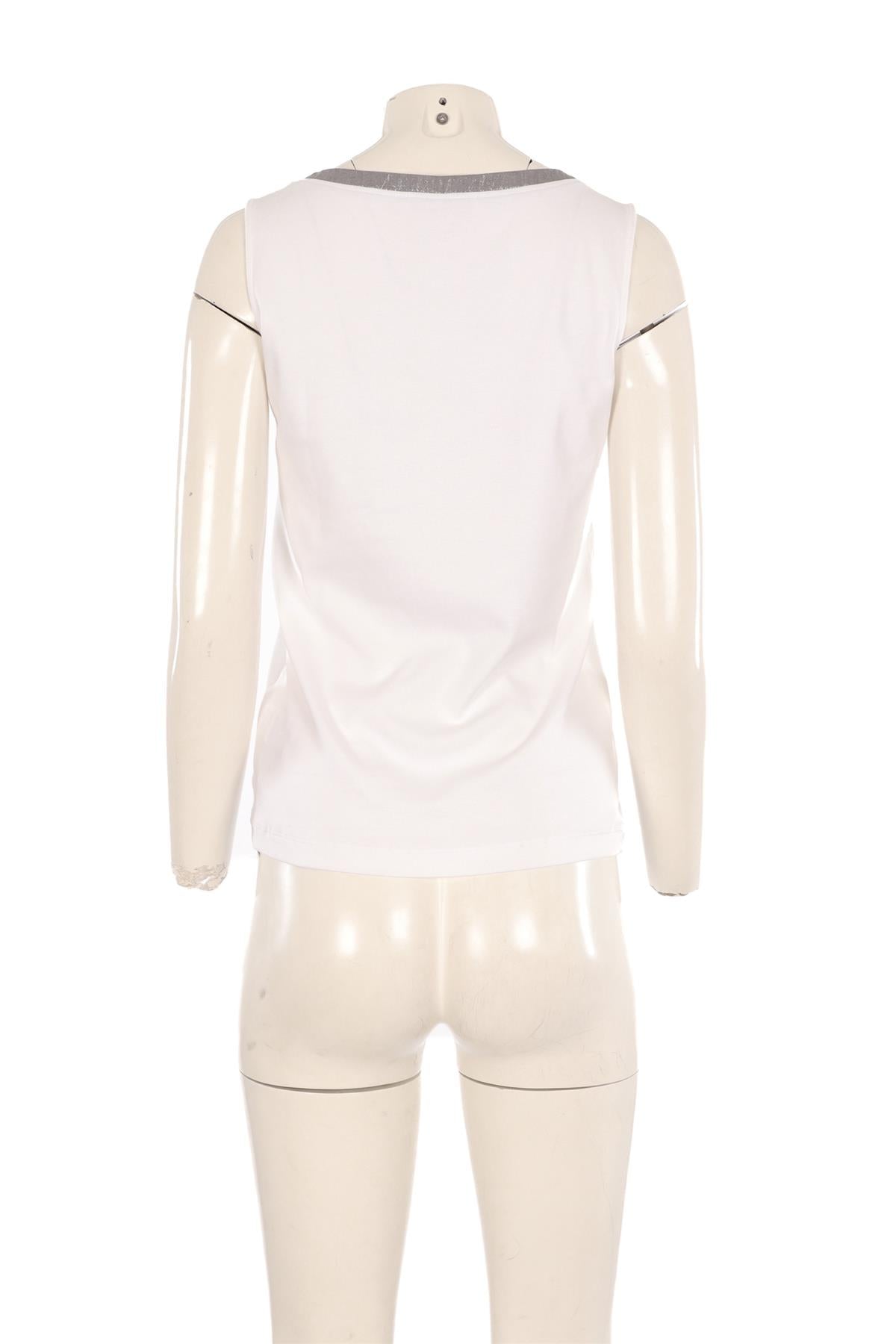 FABIANA FILIPPI WHITE COTTON TOP IT 42 UK 10