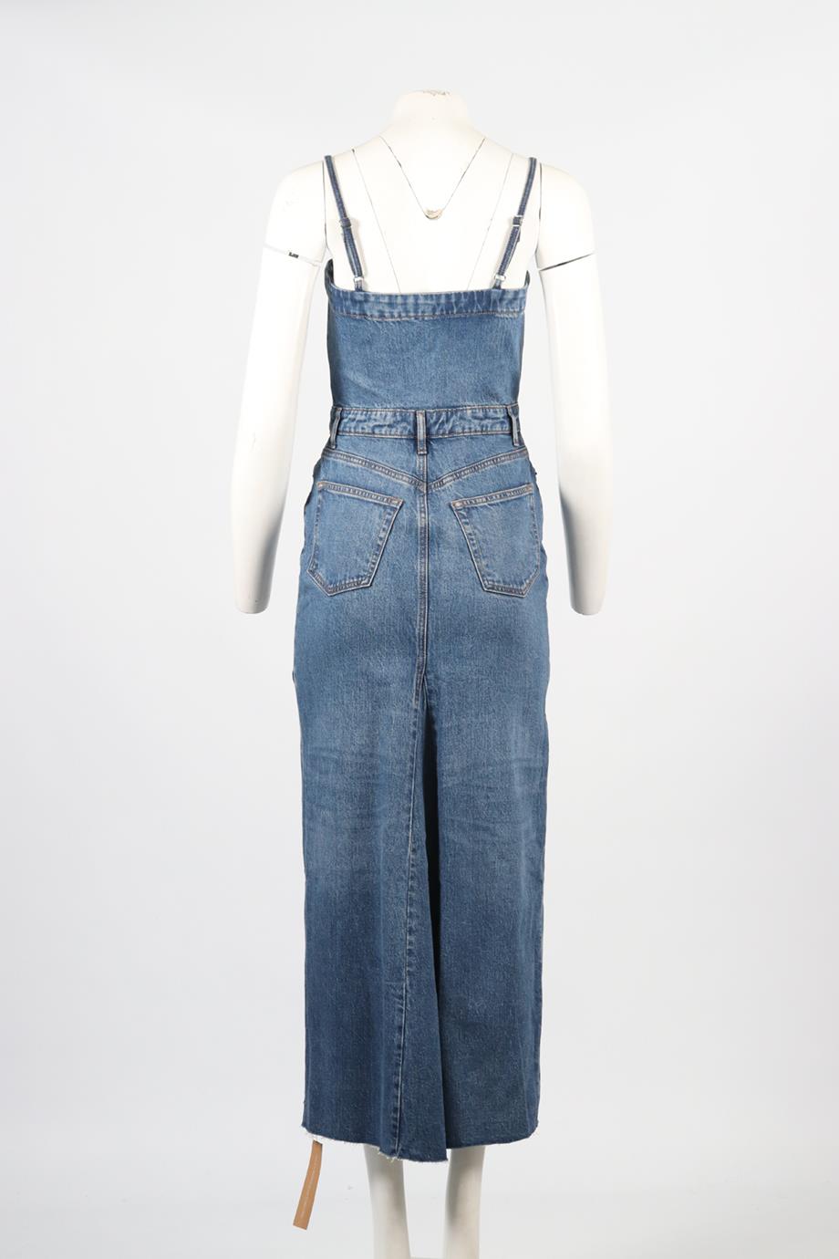 REFORMATION DENIM MAXI DRESS US 2 UK, 6