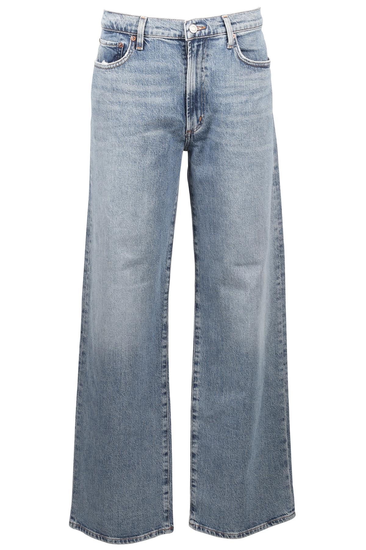 AGOLDE BLUE MID RISE STRAIGHT LEG JEANS W30 UK 12