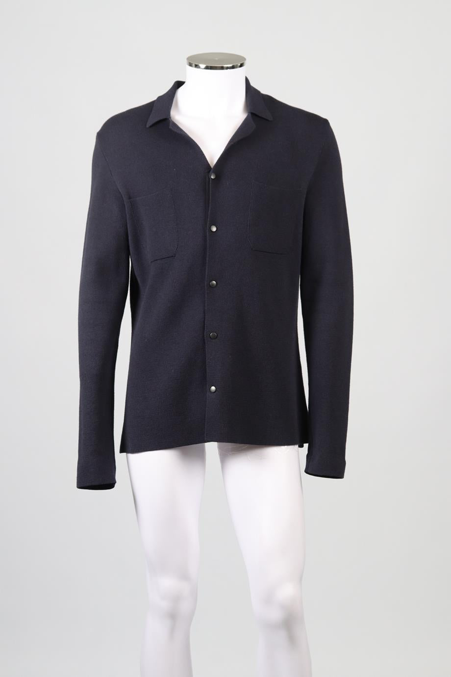 LANVIN MEN'S WOOL BLEND CARDIGAN MEDIUM