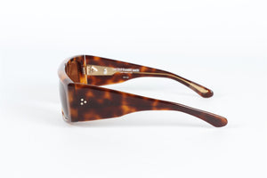 JACQUE MARIE MAGE BROWN CLIFF D FRAME ACETATE SUNGLASSES