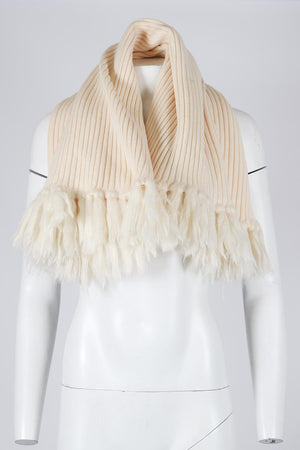 CHRISTIAN DIOR RIBBED WOOL BLEND SNOOD