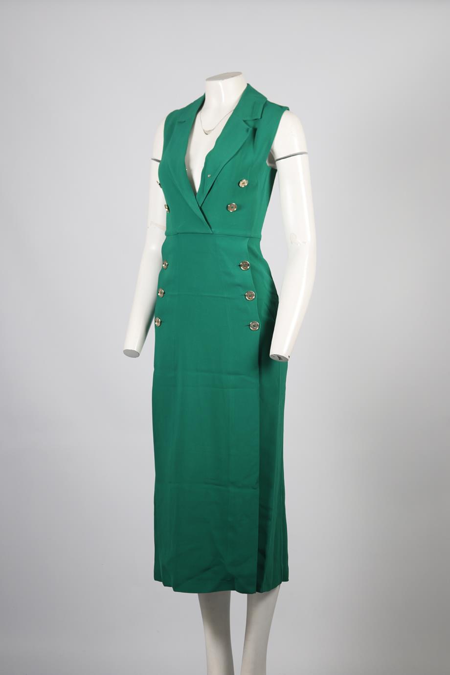 ELIE SAAB CREPE MAXI DRESS FR 36 UK 8