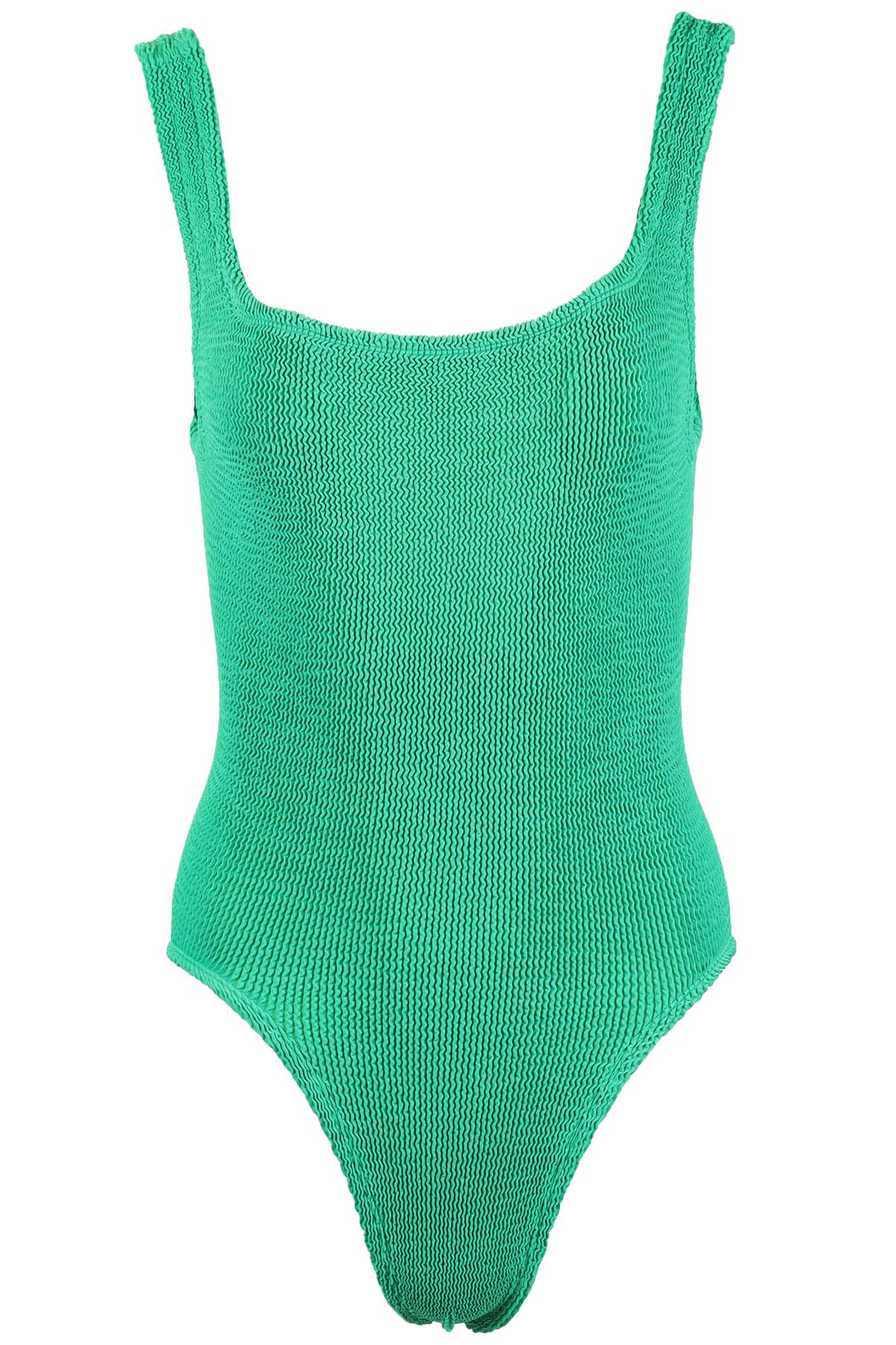 HUNZA G GREEN SWIMSUIT ONE SIZE