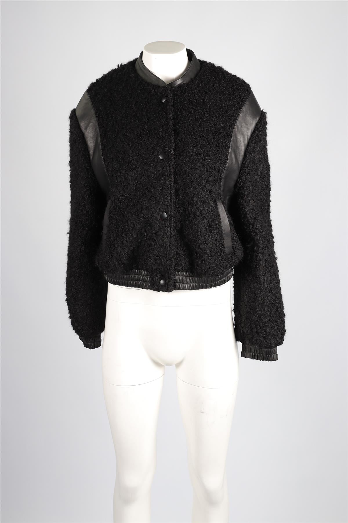 JANE AND TASH BLACK WOOL JACKET SMALL-MEDIUM