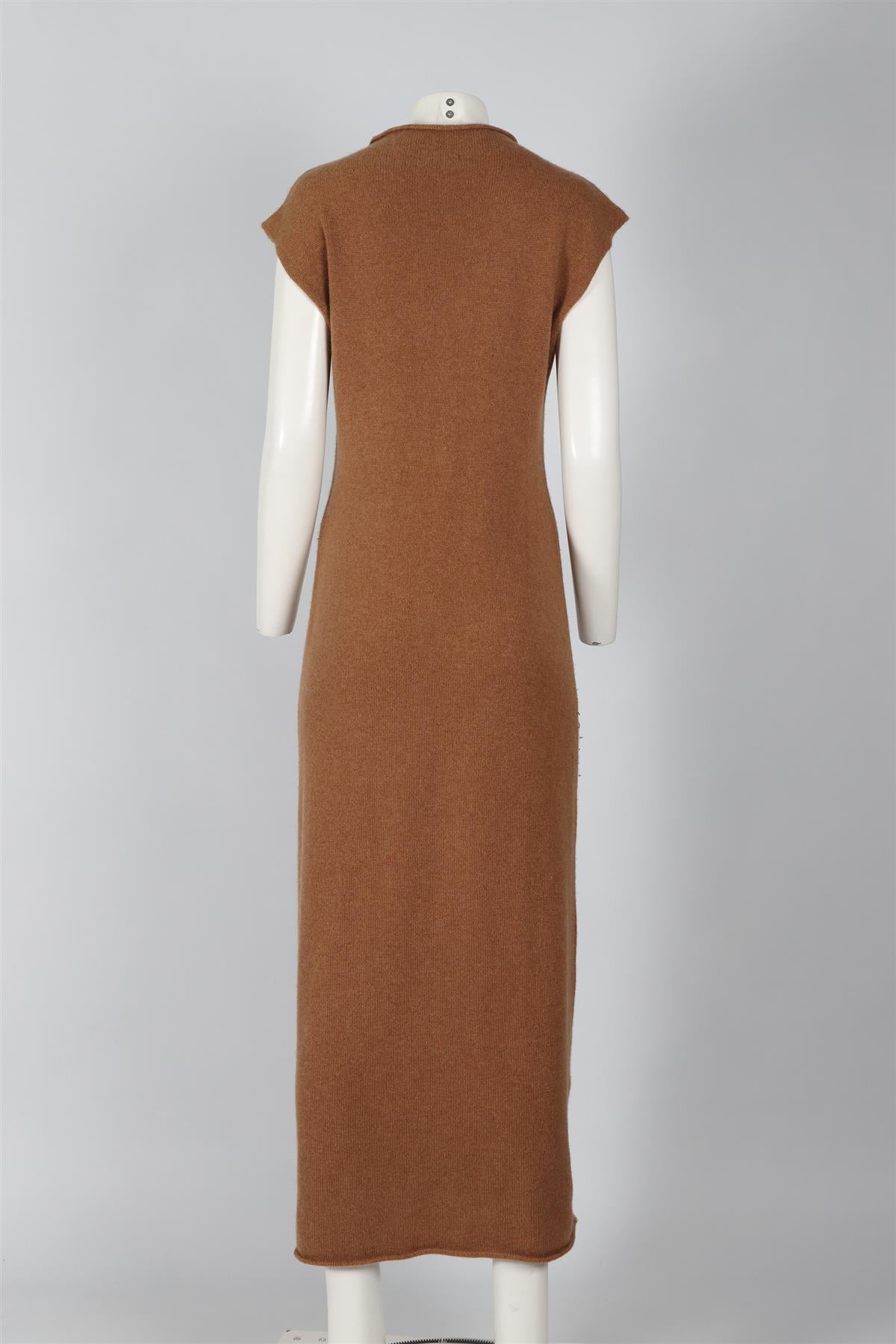 REFORMATION TAN CASHMERE MIDI DRESS XLARGE