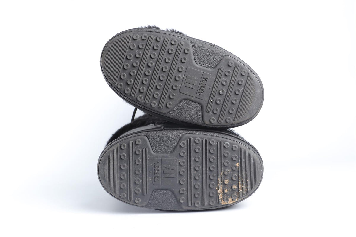 MOON BOOTS BLACK FAUX FUR BOOTS EU 39-41 UK 6-8 US 9-11
