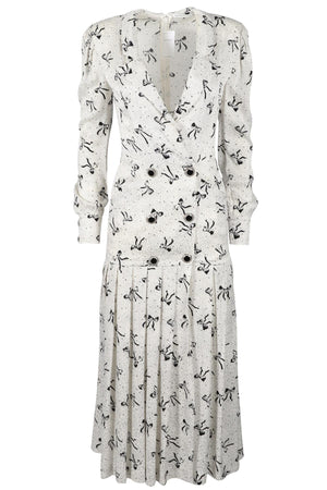 ALESSANDRA RICH SILK MAXI DRESS IT 38 UK 6