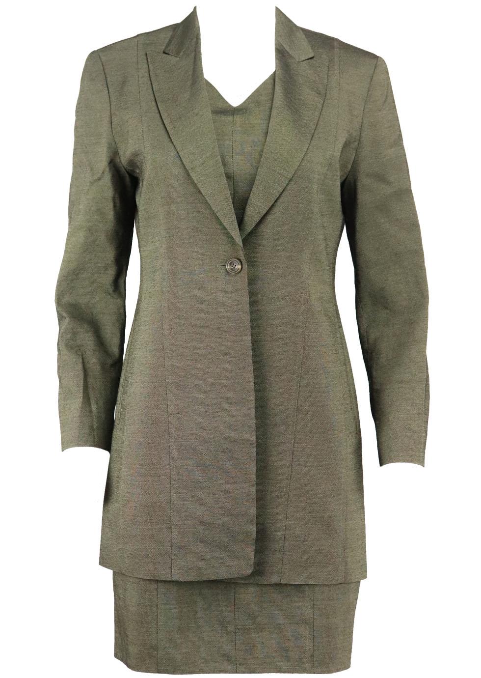 CERRUTI 1881 WOOL BLEND DRESS AND JACKET IT 44 UK 12