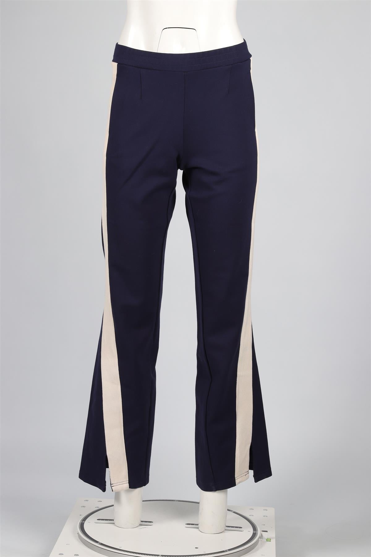 THE UPSIDE NAVY JERSEY STRAIGHT LEG PANTS XSMALL