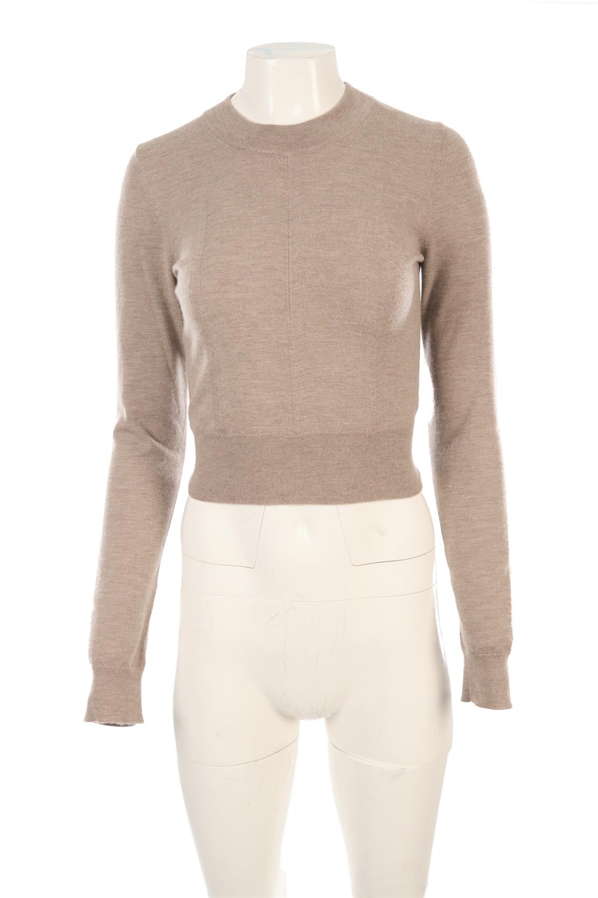 JOSEPH BROWN CASHMERE SWEATER XSMALL