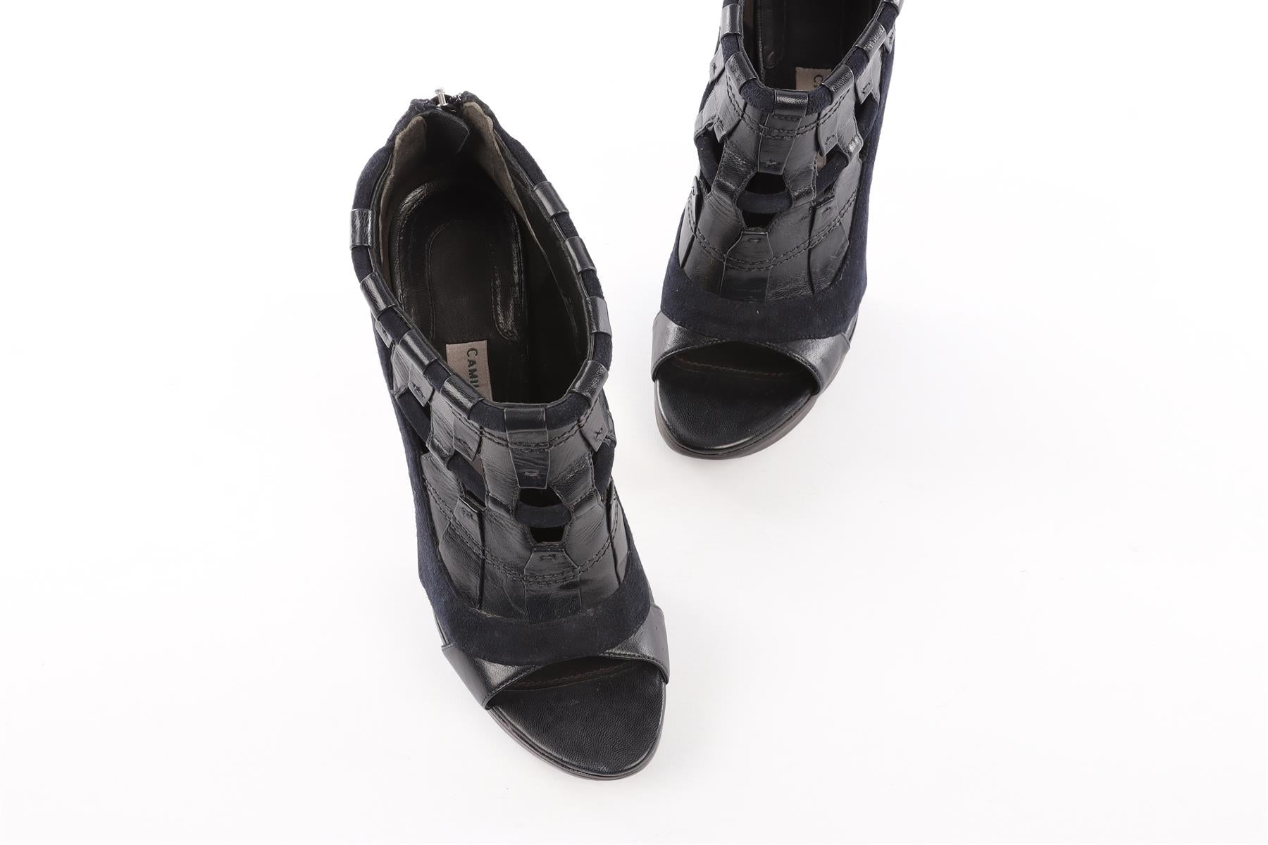 CAMILLA SKOVGAARD NAVY SUEDE ANKLE BOOTS EU 40 UK 7 US 10