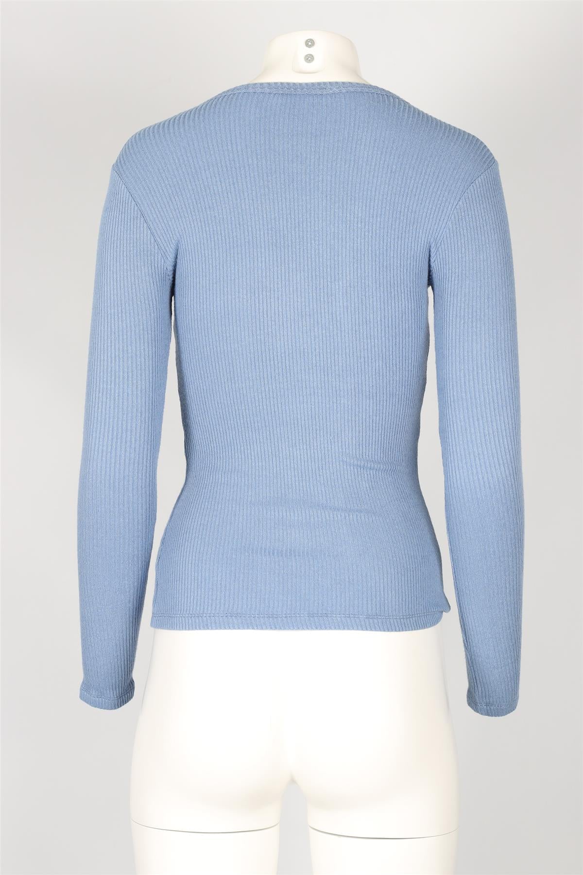 SABLYN BLUE KNIT TOP SMALL