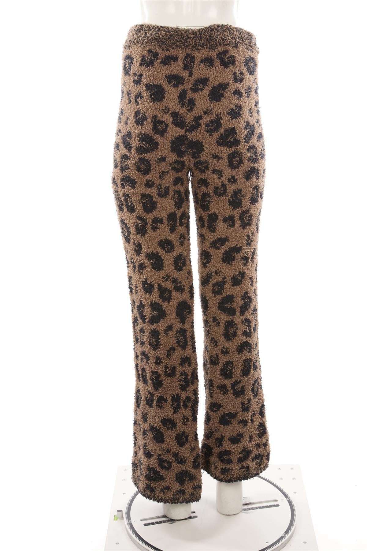 SKIMS BROWN FLEECE TRACK PANTS XXSMALL