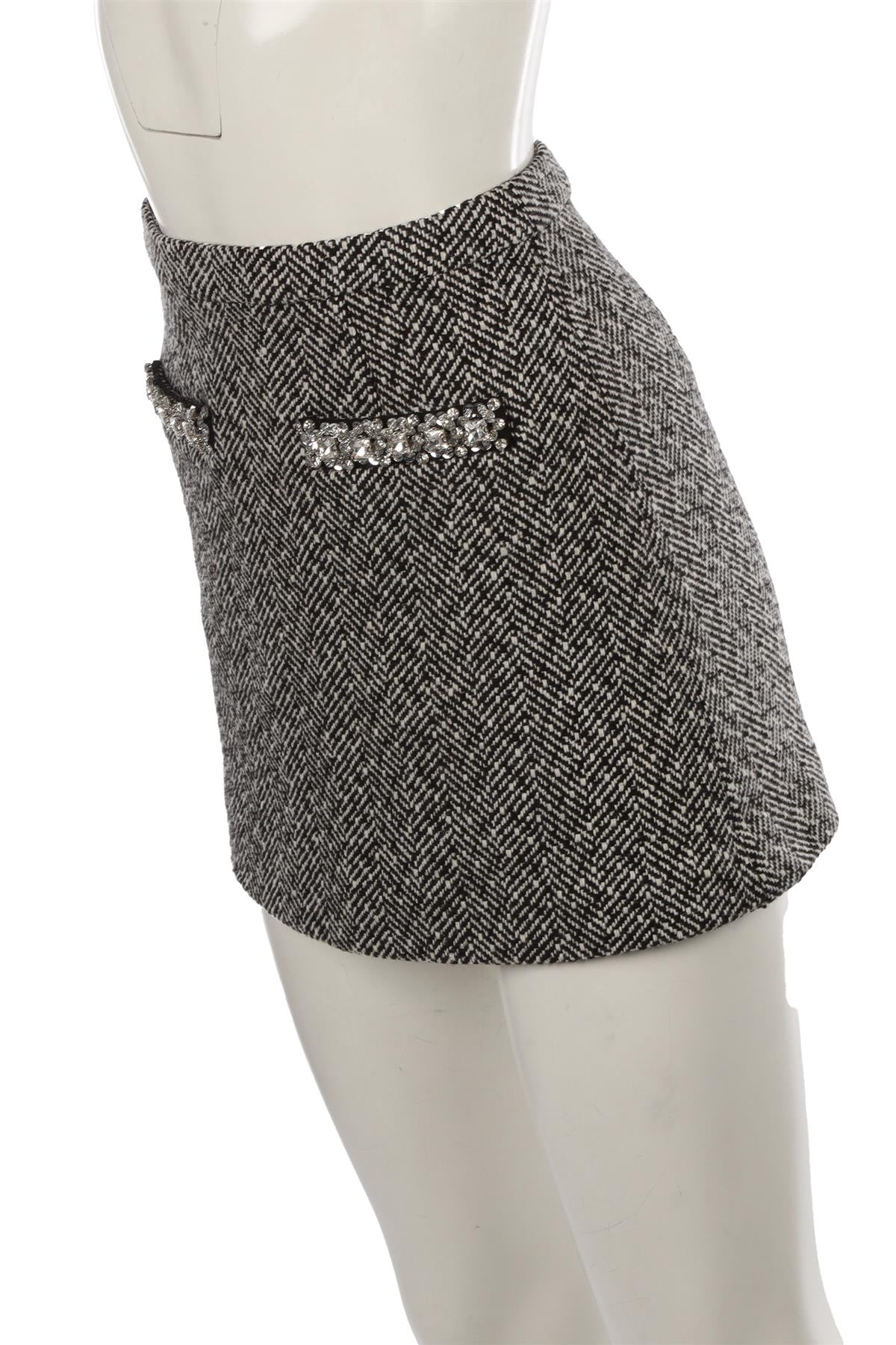 MULTI WOOL MINI SKIRT