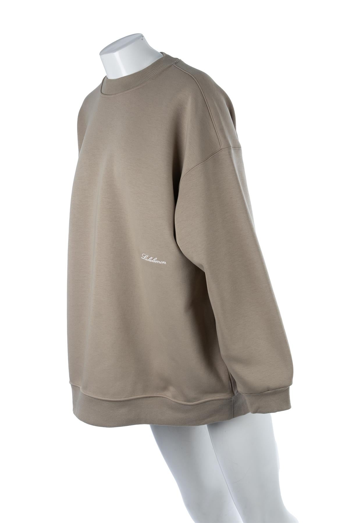 LULULEMON BEIGE COTTON SWEATSHIRT MEDIUM