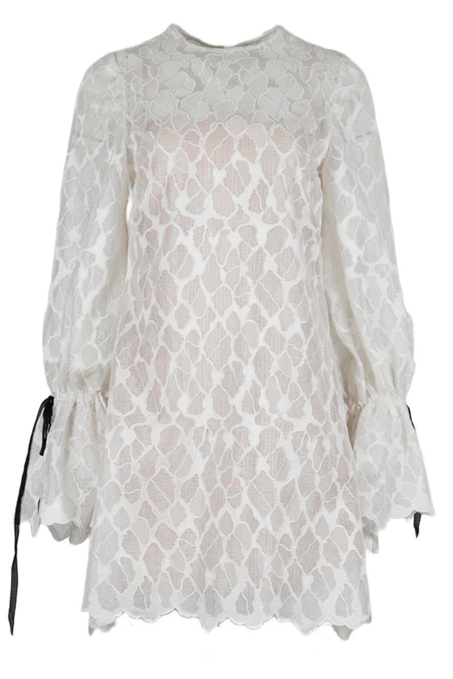 RACHEL GILBERT EMBROIDERED MESH MINI DRESS UK 10