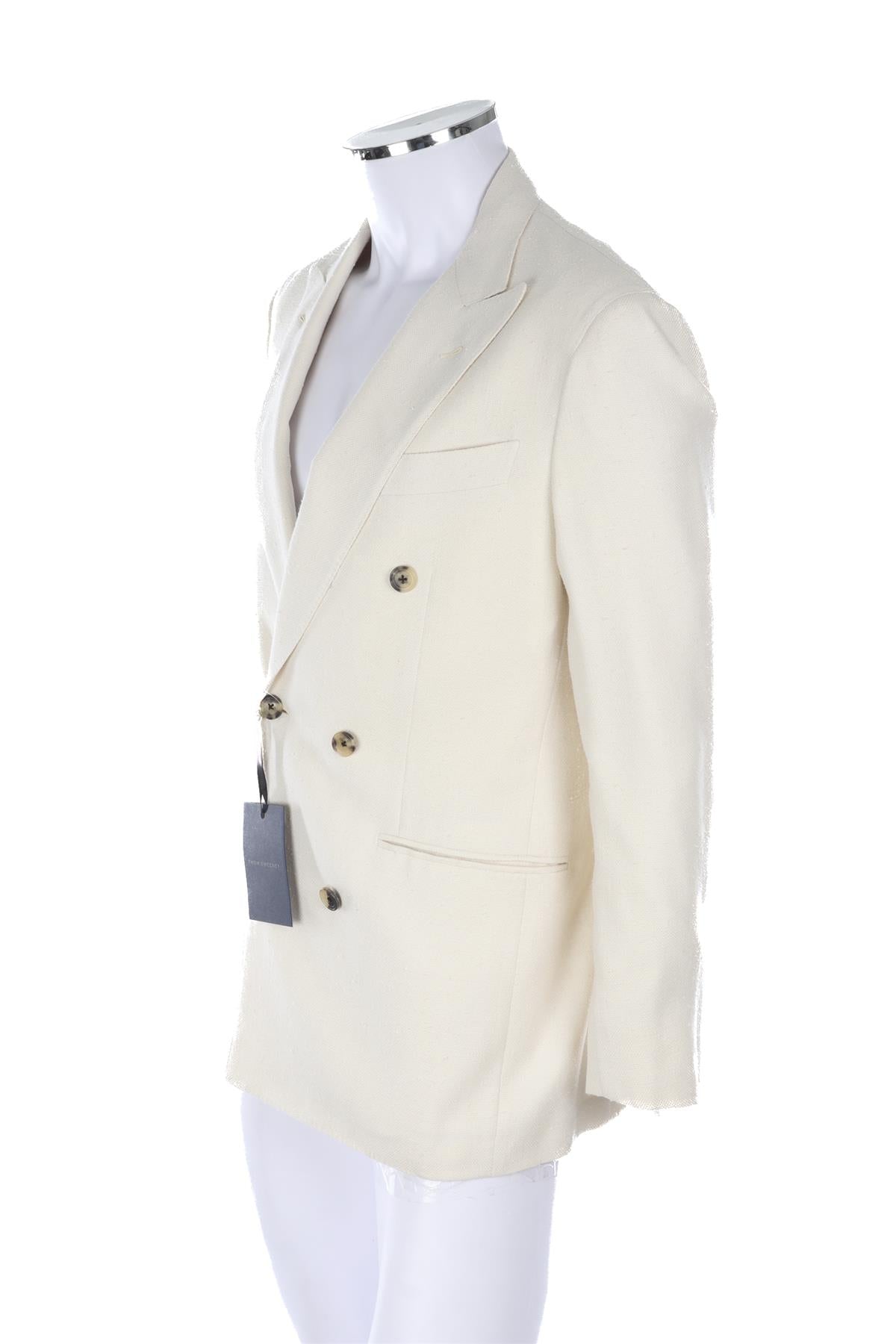 THOM SWEENEY ECRU MENS SILK BLAZER UK/US 36 FR 36 IT 46