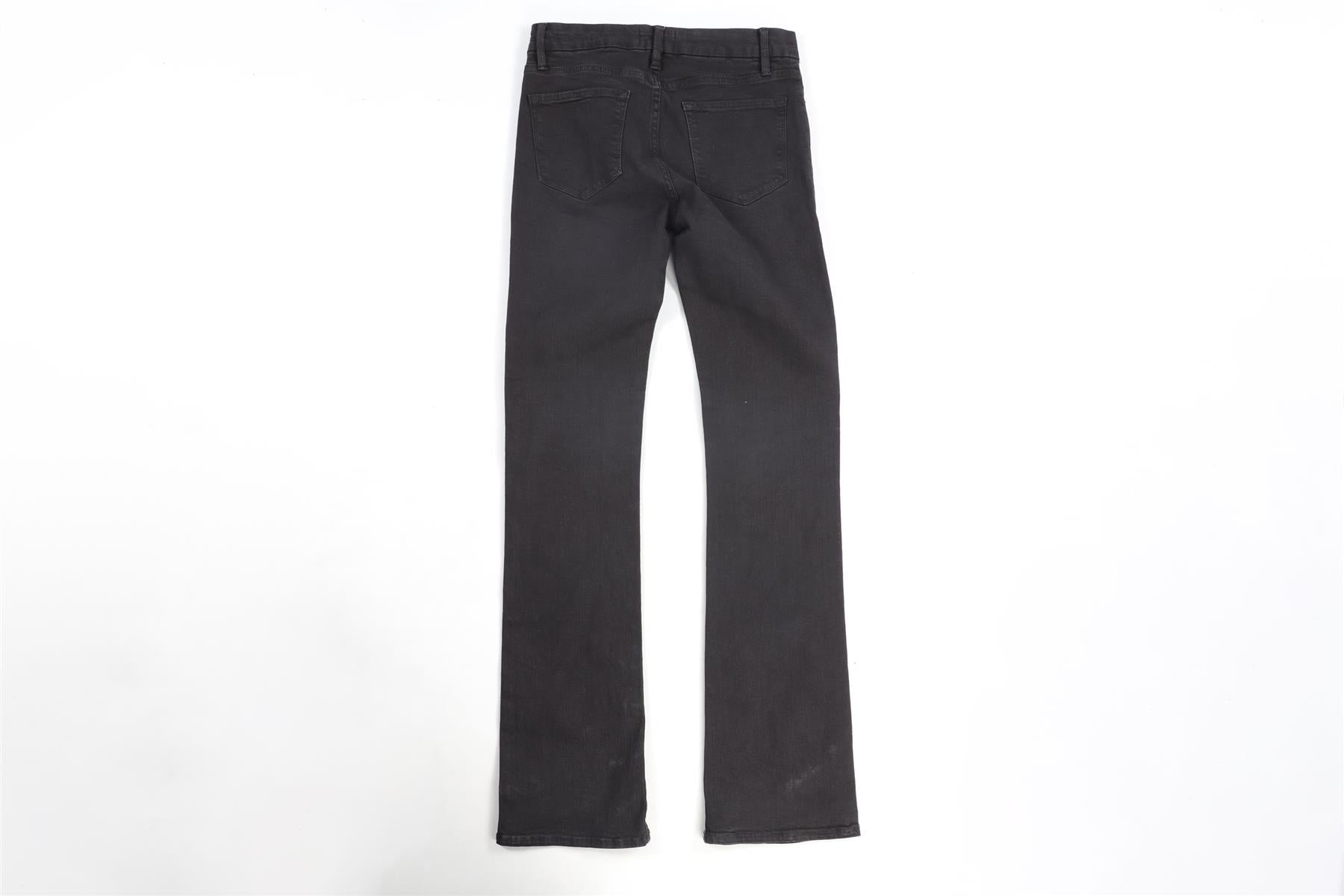 FRAME BLACK HIGH RISE STRAIGHT LEG JEANS W28 UK 10
