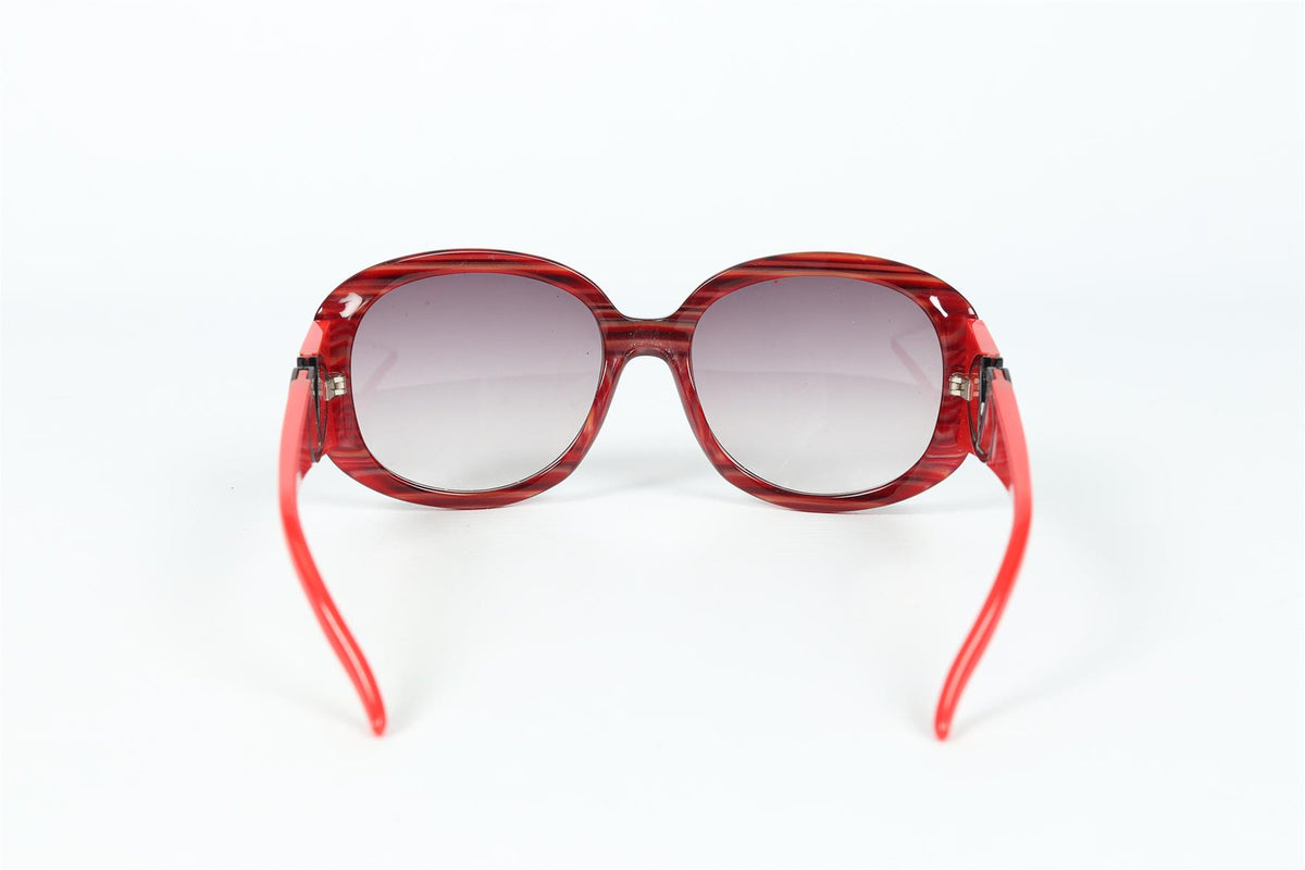 VALENTINO SQUARE FRAME ACETATE SUNGLASSES