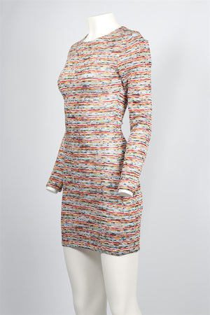 MISSONI MULTICOLOURED KNIT MINI DRESS IT 46 UK 14