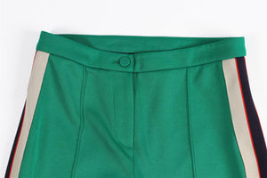 GUCCI GREEN JERSEY STIRRUP LEGGINGS XXSMALL