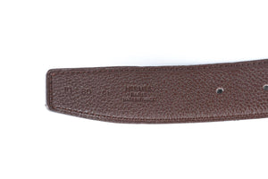 HERMÈS BLACK 2008 CONSTANCE H 32MM LEATHER WAIST BELT 80 CM