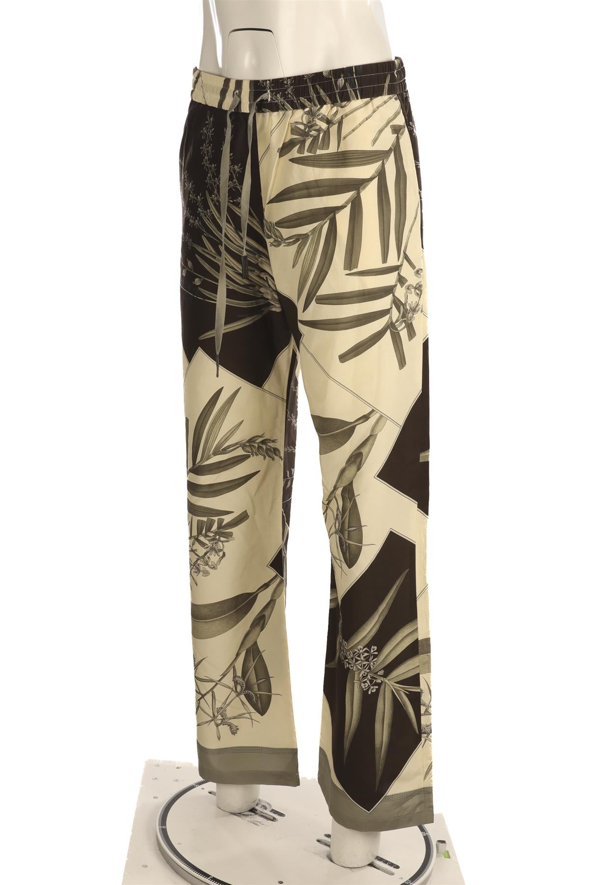 LOEWE + PAULA'S IBIZA MULTI COTTON STRAIGHT LEG PANTS MEDIUM