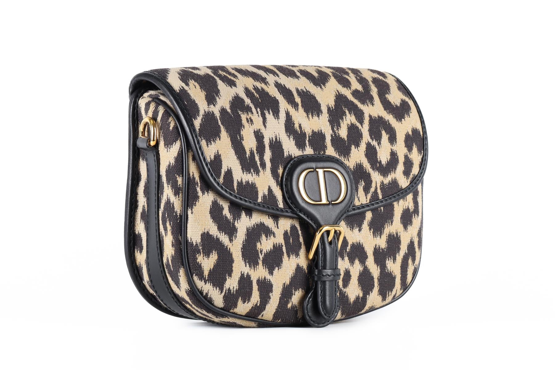 CHRISTIAN DIOR BLACK 2022 BOBBY MEDIUM CANVAS SHOULDER BAG
