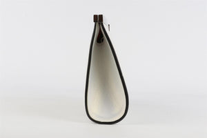 CHRISTIAN LOUBOUTIN WHITE PALMETTE MEDIUM LEATHER CLUTCH